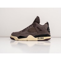 Кроссовки A Ma Maniére x NIKE Air JORDAN 4 Retro цвет Коричневый арт. 35263