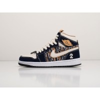 Кроссовки DIOR x NIKE Air JORDAN 1 Mid цвет Черный арт. 20853