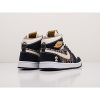 Кроссовки DIOR x NIKE Air JORDAN 1 Mid цвет Черный арт. 20853