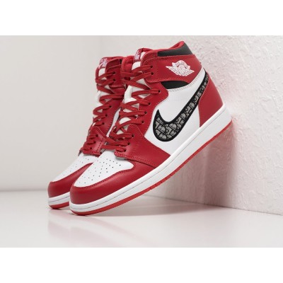 Кроссовки DIOR x NIKE Air JORDAN 1 Mid цвет Красный арт. 26703