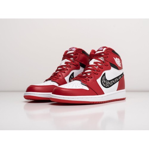 Кроссовки DIOR x NIKE Air JORDAN 1 Mid цвет Красный арт. 26703