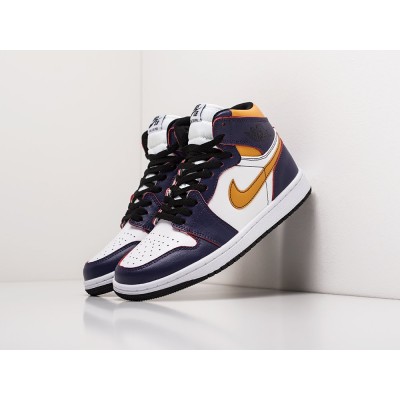 Кроссовки NIKE Air JORDAN 1 Mid цвет Разноцветный арт. 23358