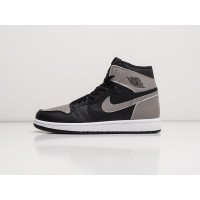 Зимние Кроссовки NIKE Air JORDAN 1 Mid цвет Серый арт. 27659