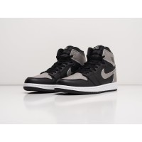 Зимние Кроссовки NIKE Air JORDAN 1 Mid цвет Серый арт. 27659