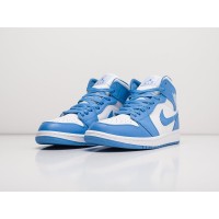 Кроссовки NIKE Air JORDAN 1 Mid цвет Голубой арт. 28108