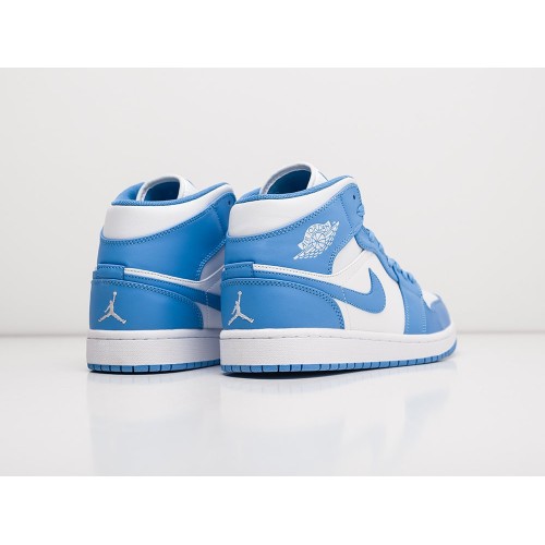 Кроссовки NIKE Air JORDAN 1 Mid цвет Голубой арт. 28108