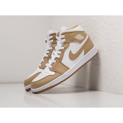 Кроссовки NIKE Air JORDAN 1 Mid цвет Бежевый арт. 29081