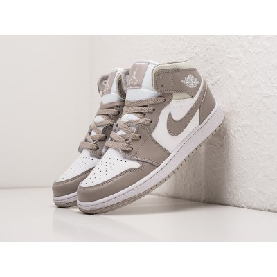 Кроссовки NIKE Air JORDAN 1 Mid цвет Бежевый арт. 29715