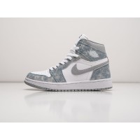 Кроссовки NIKE Air JORDAN 1 High цвет Голубой арт. 37693