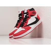 Кроссовки NIKE Air JORDAN 1 High x Travis Scott цвет Красный арт. 34108