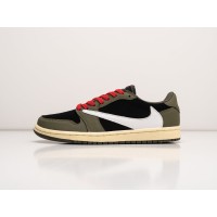 Кроссовки NIKE Air JORDAN 1 Low x Travis Scott цвет Зеленый арт. 31082