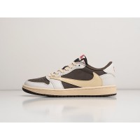 Кроссовки NIKE Air JORDAN 1 Low x Travis Scott цвет Коричневый арт. 33734