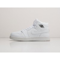 Зимние Кроссовки NIKE Air JORDAN 1 Mid цвет Белый арт. 25574