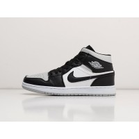 Зимние Кроссовки NIKE Air JORDAN 1 Mid цвет Черный арт. 30973