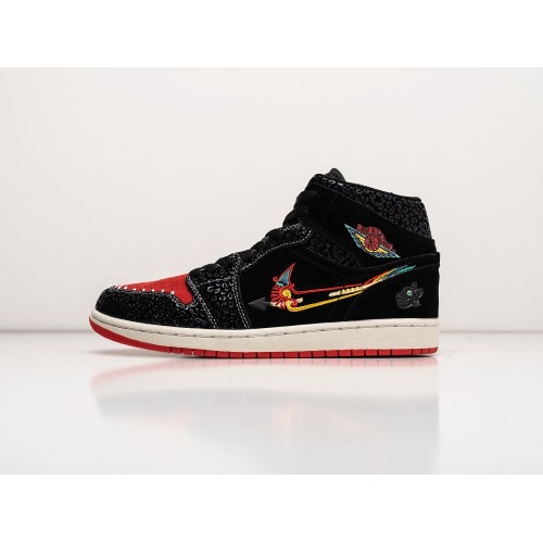 Кроссовки NIKE Air JORDAN 1 Mid цвет Черный арт. 32207