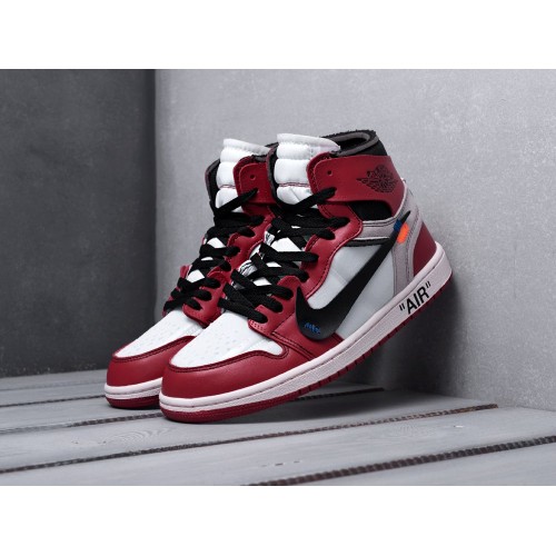 Кроссовки NIKE Air JORDAN 1 Mid x Off-White цвет Разноцветный арт. 11090