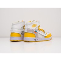 Кроссовки NIKE Air JORDAN 1 Mid x Off-White цвет Желтый арт. 27279