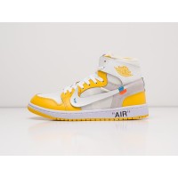 Кроссовки NIKE Air JORDAN 1 Mid x Off-White цвет Желтый арт. 27279