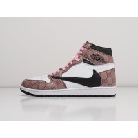 Кроссовки NIKE Air JORDAN 1 Mid x Travis Scott цвет Коричневый арт. 27393