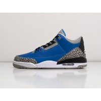 Кроссовки NIKE Air JORDAN 3 цвет Синий арт. 27375