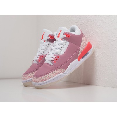 Кроссовки NIKE Air JORDAN 3 цвет Розовый арт. 27376