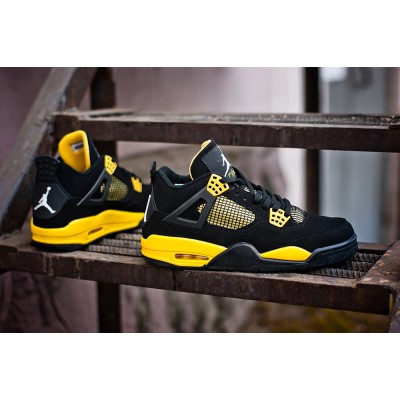 Кроссовки NIKE Air JORDAN 4 Retro цвет Черный арт. 2180