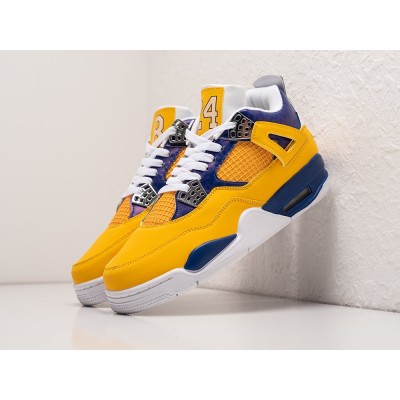 Кроссовки NIKE Air JORDAN 4 Retro цвет Желтый арт. 31702