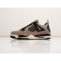 Зимние Кроссовки NIKE Air JORDAN 4 Retro цвет Бежевый арт. 38004