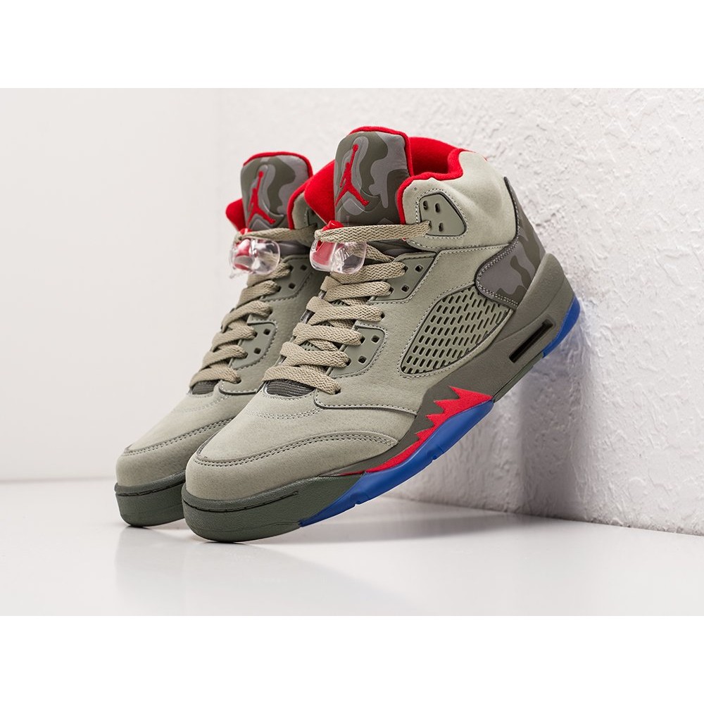 Кроссовки NIKE Air JORDAN 5 цвет Зеленый арт. 29585