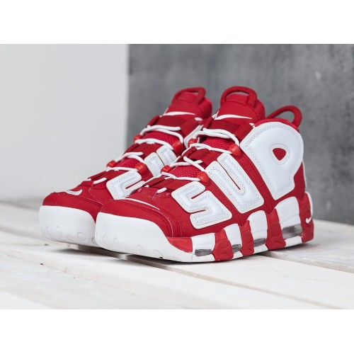 Кроссовки NIKE Air More Uptempo x Supreme цвет Красный арт. 8046