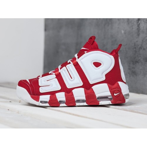 Кроссовки NIKE Air More Uptempo x Supreme цвет Красный арт. 8046