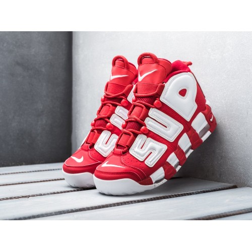 Кроссовки NIKE Air More Uptempo x Supreme цвет Красный арт. 9470