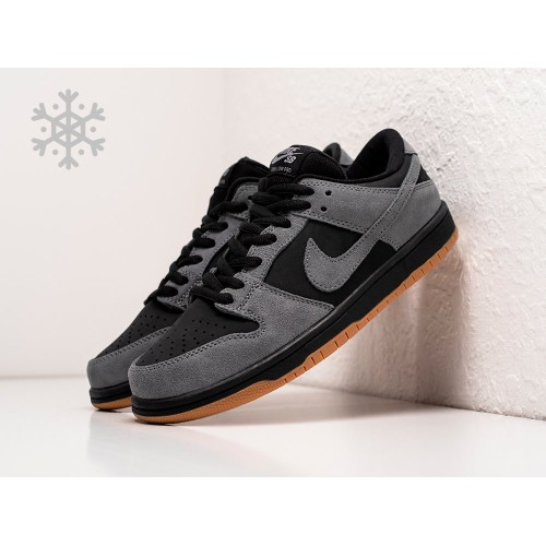 Зимние Кроссовки NIKE SB Dunk Low цвет Черный арт. 32884