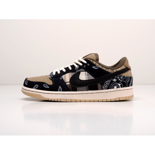 Кроссовки NIKE SB Dunk Lowx Travis Scott цвет Коричневый арт. 19047