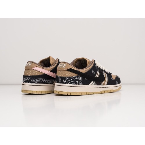 Кроссовки NIKE SB Dunk Lowx Travis Scott цвет Коричневый арт. 26354