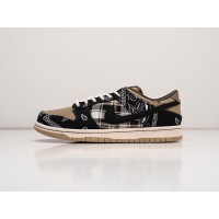 Зимние Кроссовки NIKE SB Dunk Low x Travis Scott цвет Коричневый арт. 32882