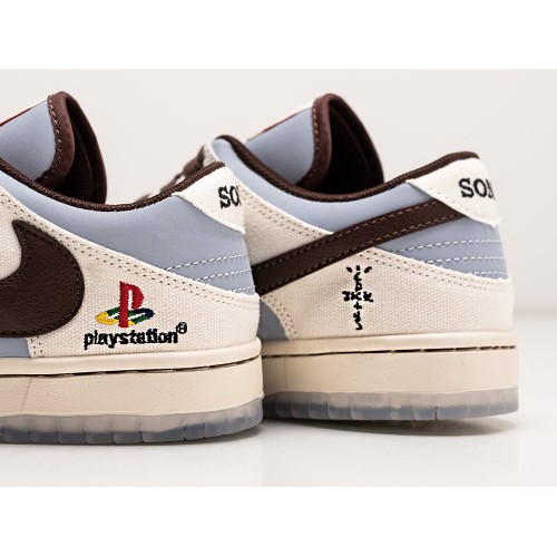 Кроссовки NIKE SB Dunk Low x Travis Scott х PlayStation 5 цвет Голубой арт. 36462