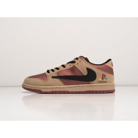 Кроссовки NIKE SB Dunk Low x Travis Scott х PlayStation 5 цвет Бордовый арт. 36536