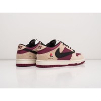 Кроссовки NIKE SB Dunk Low x Travis Scott х PlayStation 5 цвет Бордовый арт. 27332