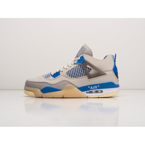 Кроссовки OFF White x NIKE Air JORDAN 4 Retro цвет Белый арт. 31135