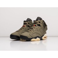 Кроссовки NIKE x Travis Scott Air JORDAN 6 цвет Зеленый арт. 16925