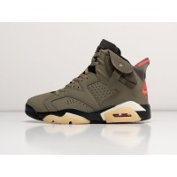 Кроссовки NIKE x Travis Scott Air JORDAN 6 цвет Зеленый арт. 16925