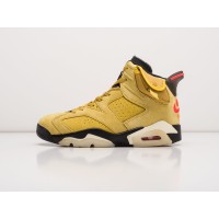 Кроссовки NIKE x Travis Scott Air JORDAN 6 цвет Желтый арт. 17821