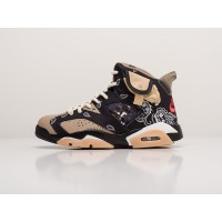 Кроссовки NIKE x Travis Scott Air JORDAN 6 цвет Коричневый арт. 25085