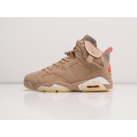 Кроссовки NIKE x Travis Scott Air JORDAN 6 цвет Бежевый арт. 27617