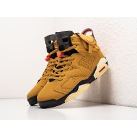 Кроссовки NIKE x Travis Scott Air JORDAN 6 цвет Желтый арт. 34943