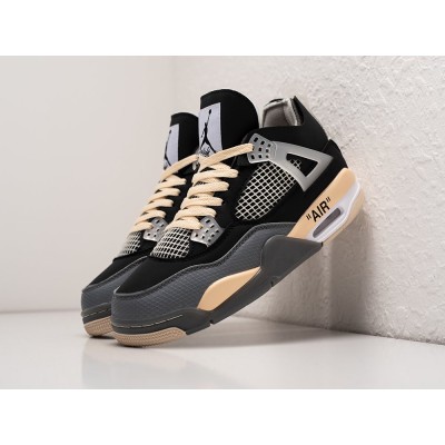 Кроссовки OFF White x NIKE Air JORDAN 4 Retro цвет Черный арт. 31696