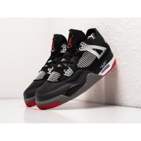 Кроссовки OFF White x NIKE Air JORDAN 4 Retro цвет Черный арт. 34700