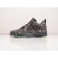 Кроссовки Kaws x NIKE Air JORDAN 4 Retro цвет Серый арт. 36999