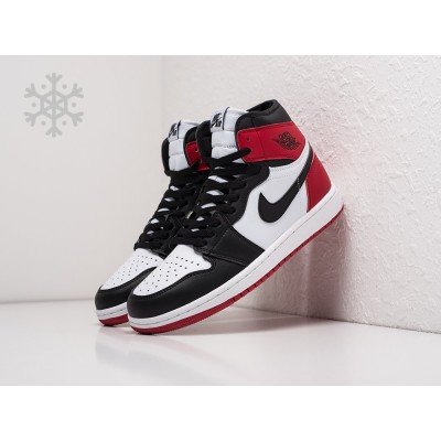 Зимние Кроссовки NIKE Air JORDAN 1 Mid цвет Белый арт. 27661